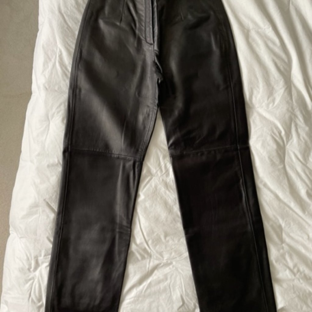 Black Leather Pants  Real Leather